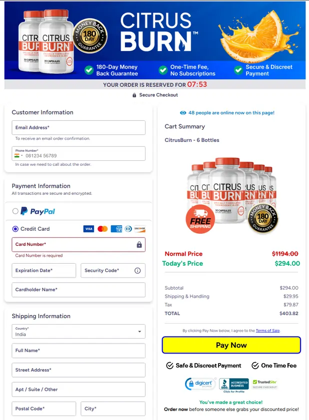 citrusburn official website